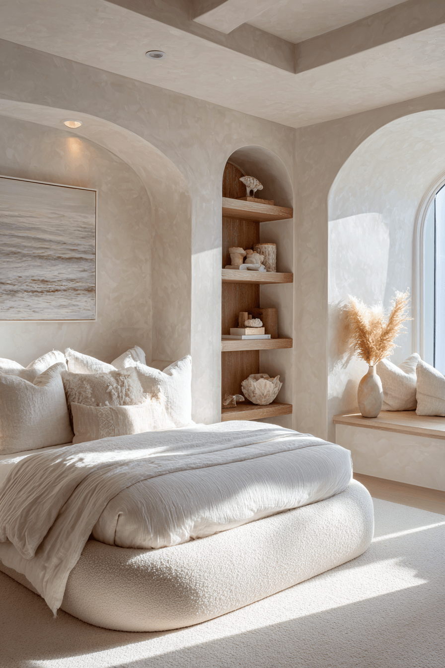 29 Modern Coastal Bedroom Ideas for Sleeping with the Windows Open 16