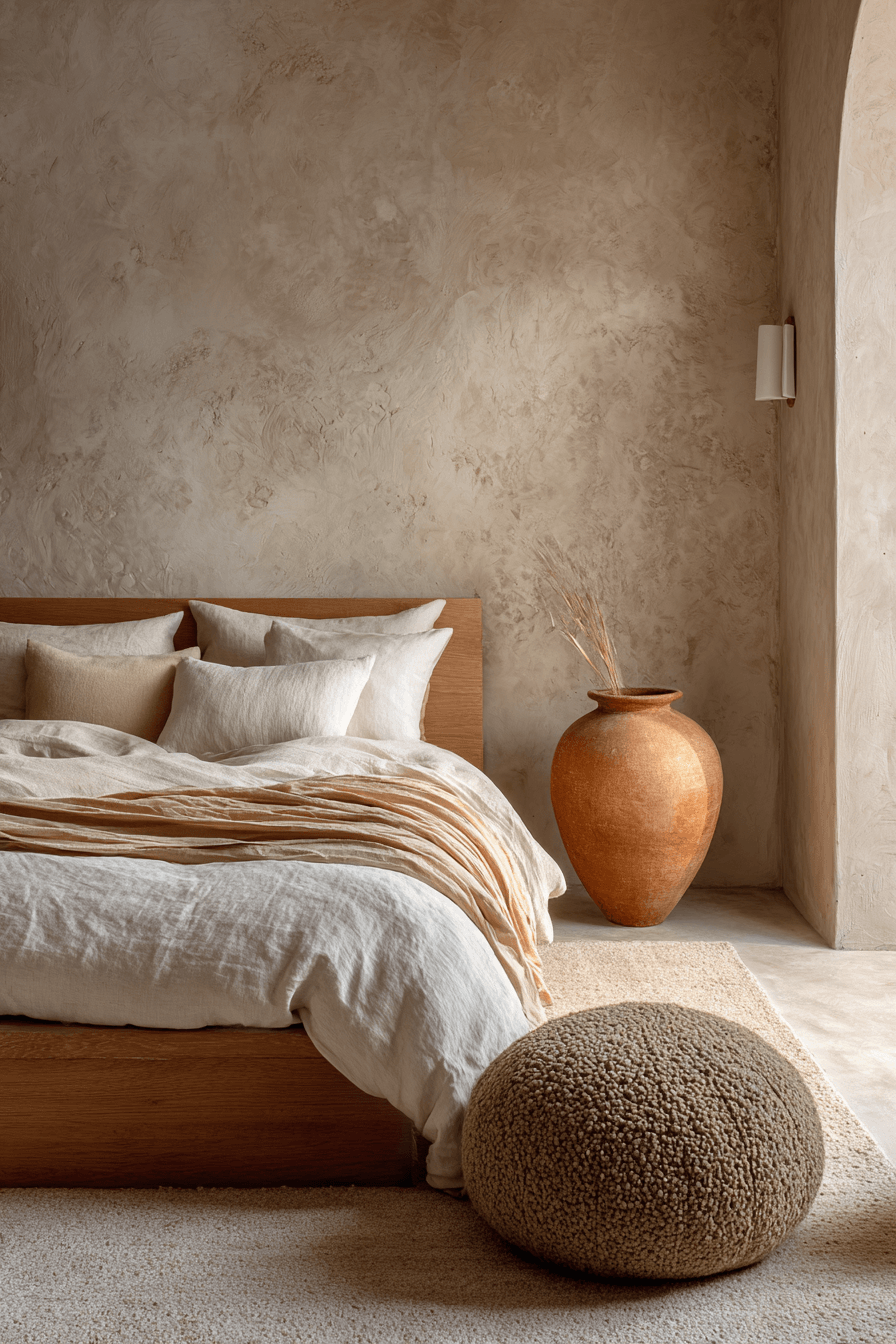 29 Warm Minimalist Bedrooms That Still Feel Like Home 16