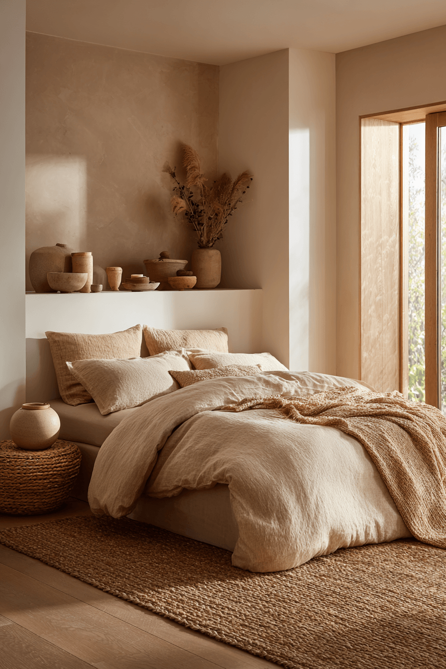 29 Warm Beige Bedrooms That Feel Like a Hug 16