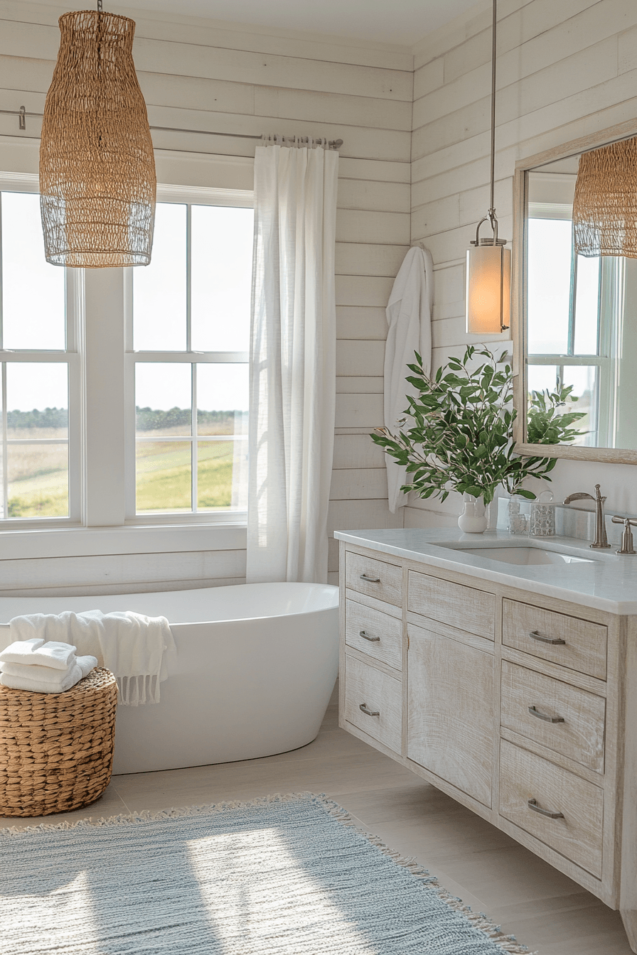 29 Ocean Themed Bathroom Ideas That Feel Like a Dip in the Sea 17