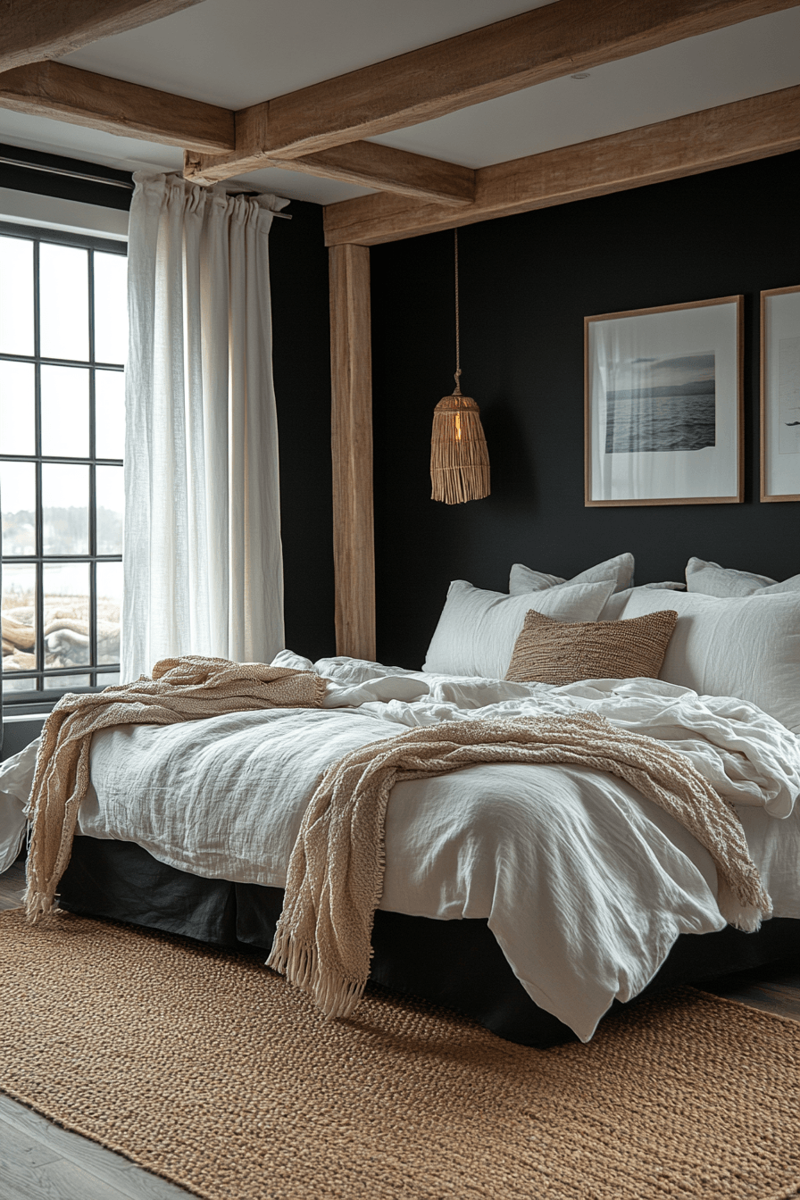 29 Black Themed Bedroom Ideas That Feel Cozy, Not Depressing 17
