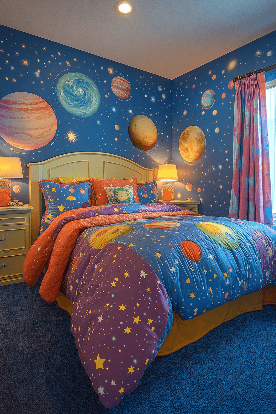 29 Space Themed Bedroom Ideas for Kids Who Want to Sleep on the Moon 17