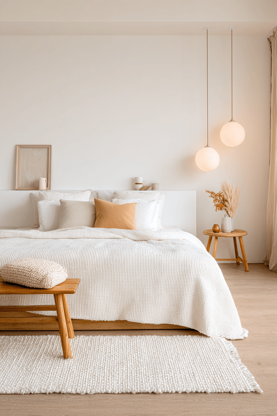 29 Warm Minimalist Bedrooms That Still Feel Like Home 17