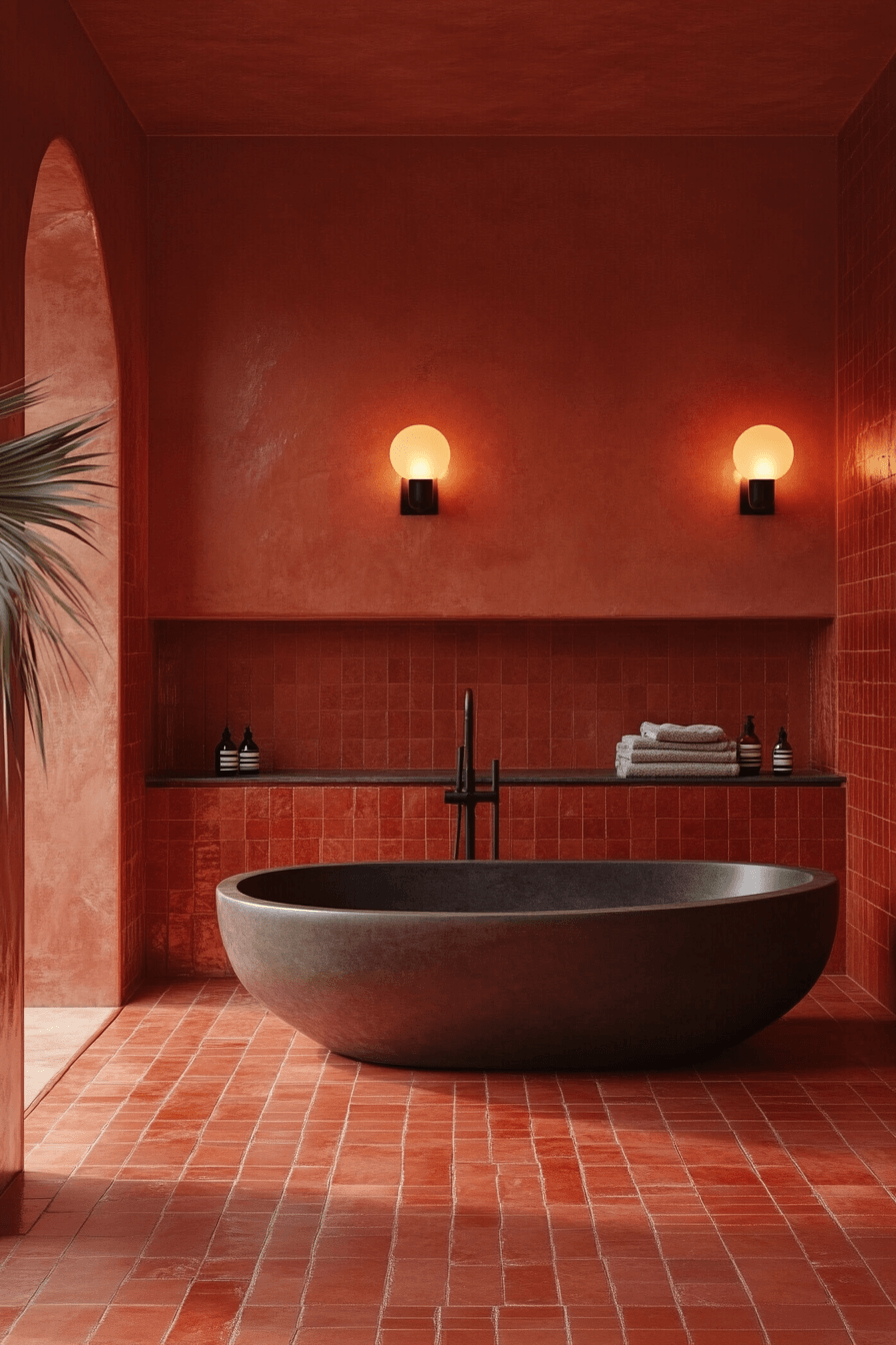 29 Terracotta Bathroom Ideas That Warm Up Your Space With Earthy Elegance 18
