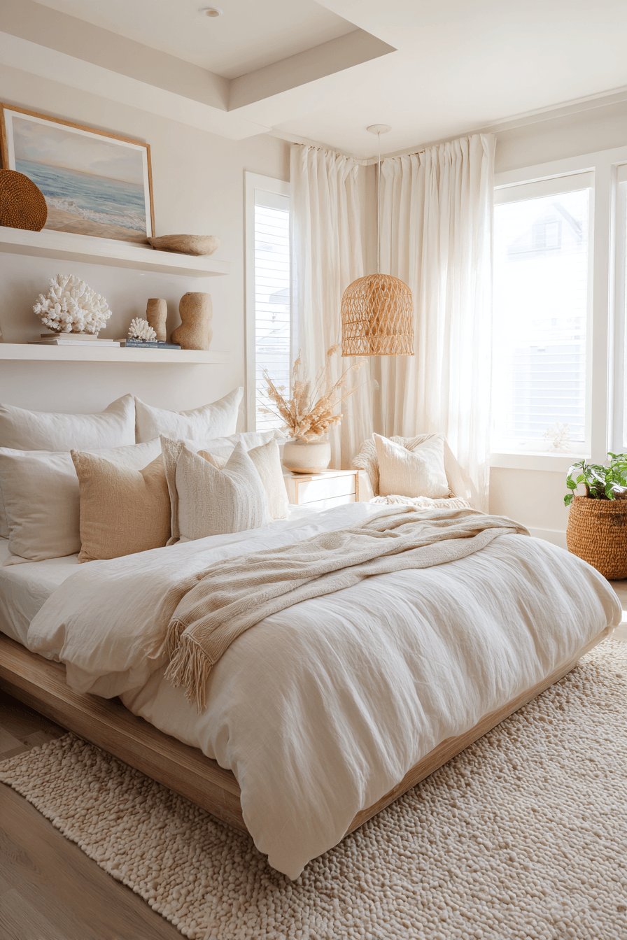 29 Beachy Boho Bedrooms That Feel Like a Slow Sunday by the Water 18