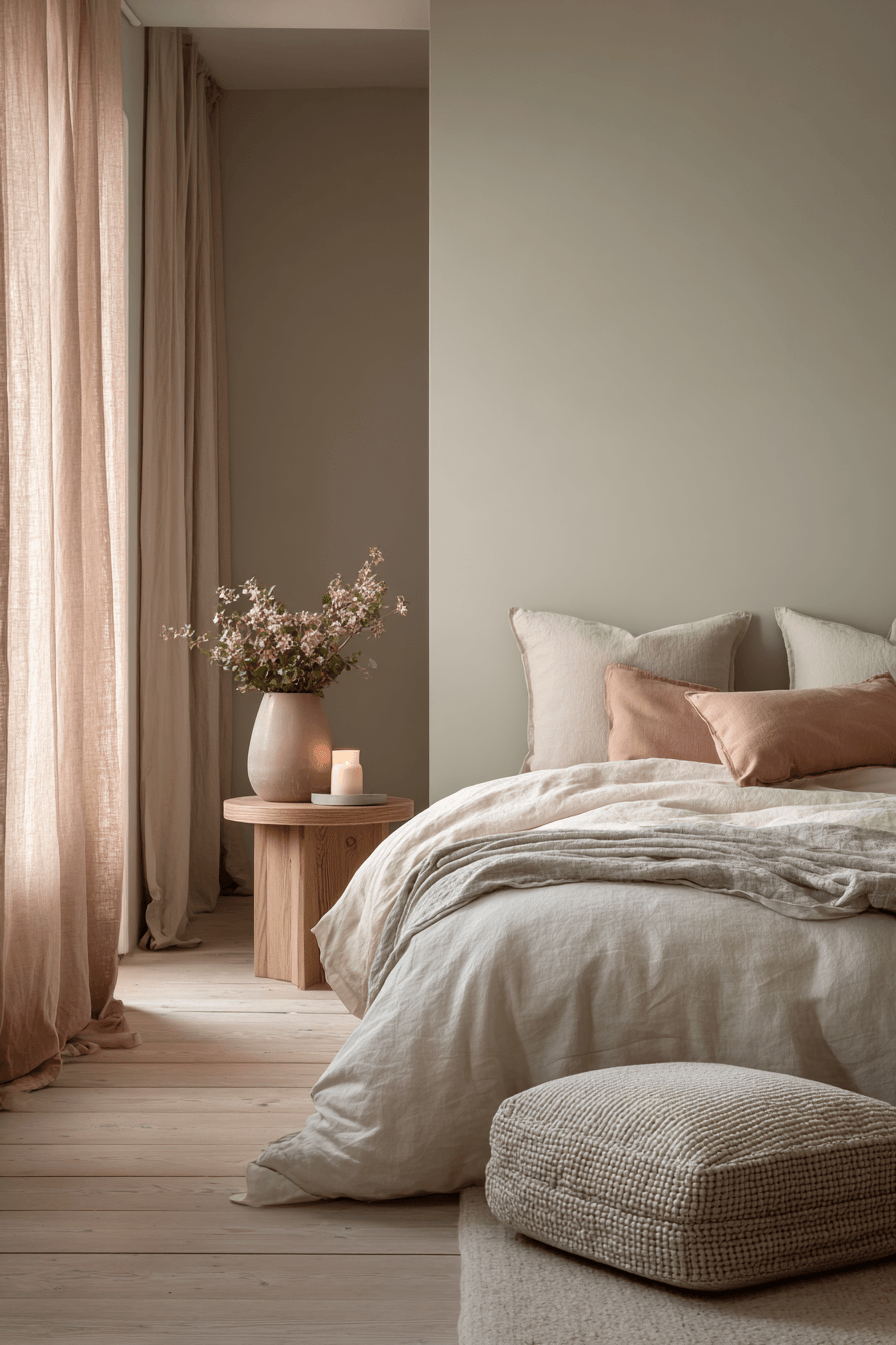 29 Warm Minimalist Bedrooms That Still Feel Like Home 18