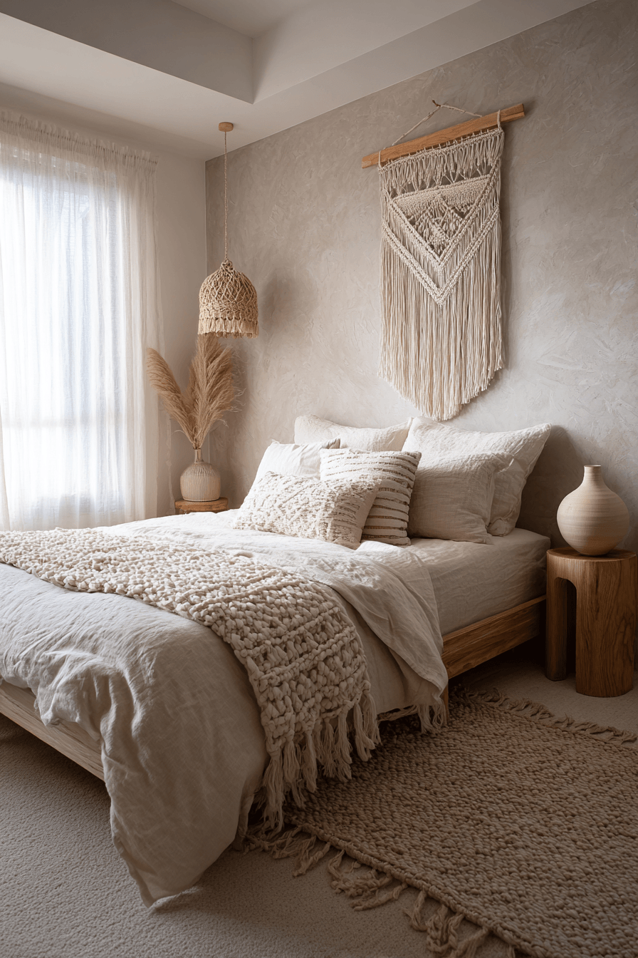 29 Warm Minimalist Bedrooms That Still Feel Like Home 19