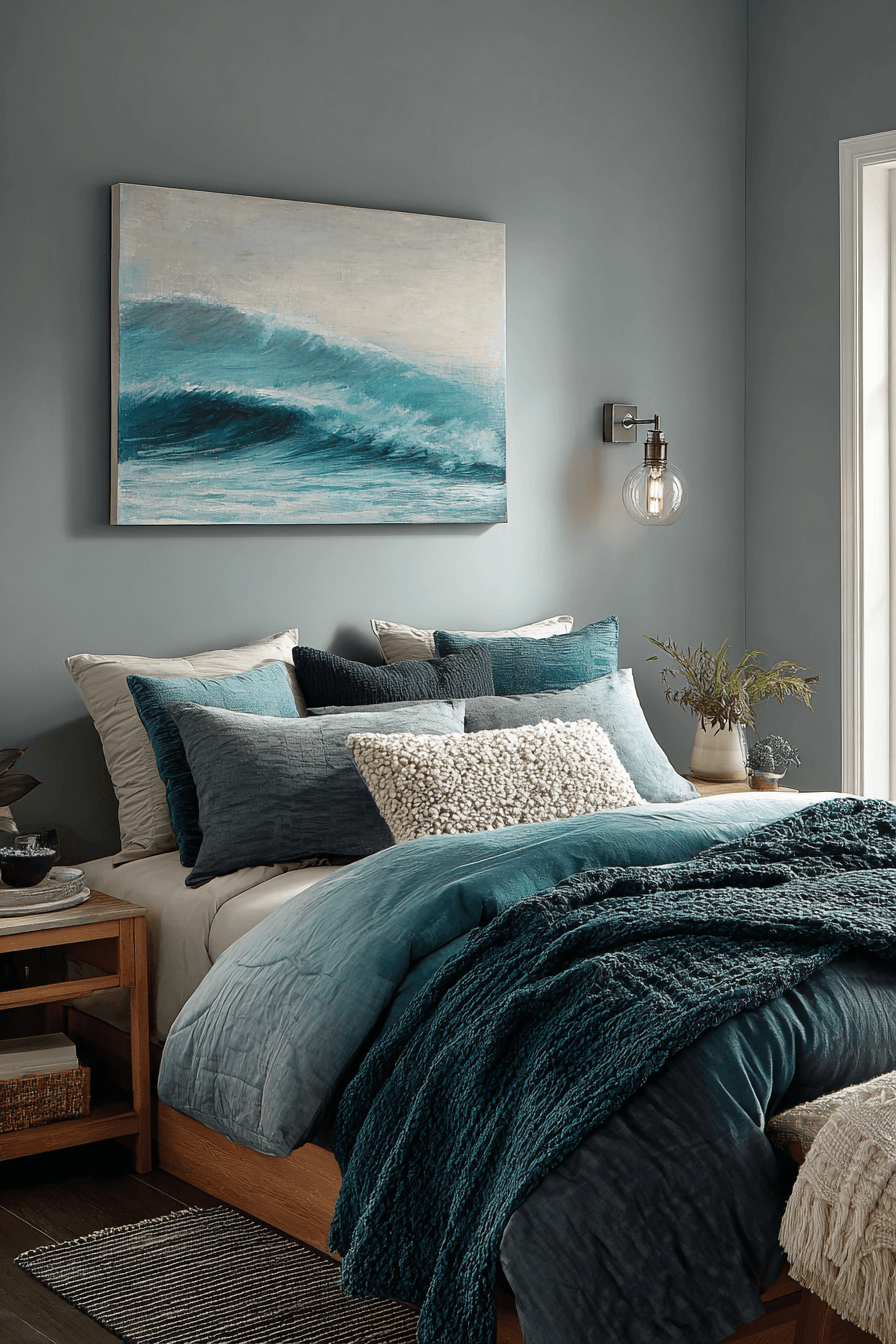 29 Modern Coastal Bedroom Ideas for Sleeping with the Windows Open 19