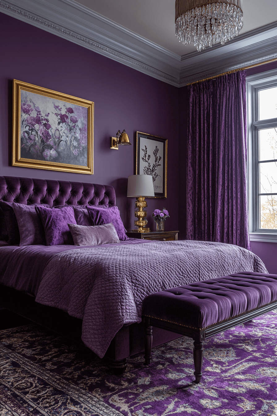 29 Purple Themed Bedroom Ideas That Feel Grown-Up, Not Girly 19