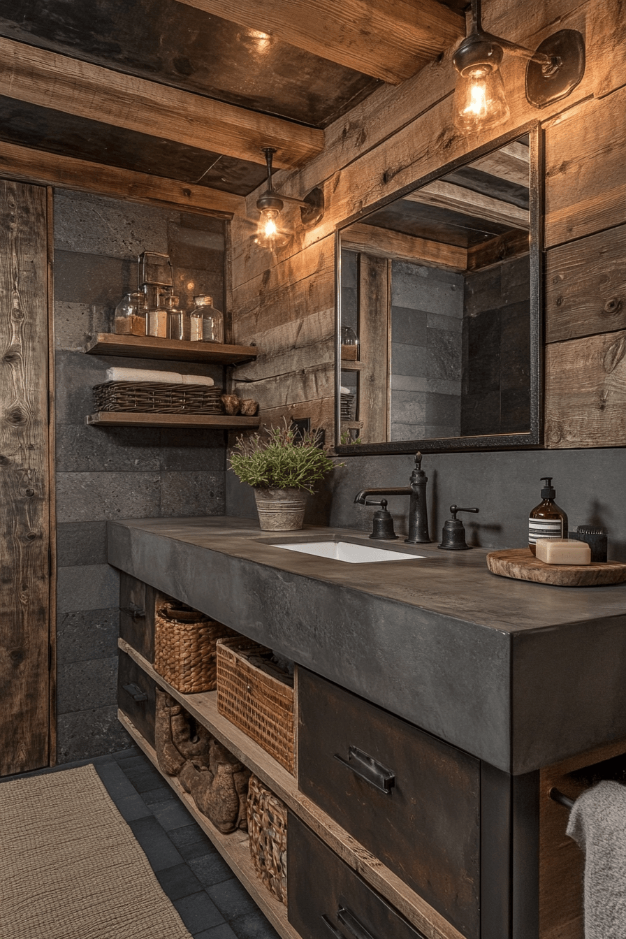 29 Rustic Bathroom Ideas That Bring Warmth and Character to Your Home 19