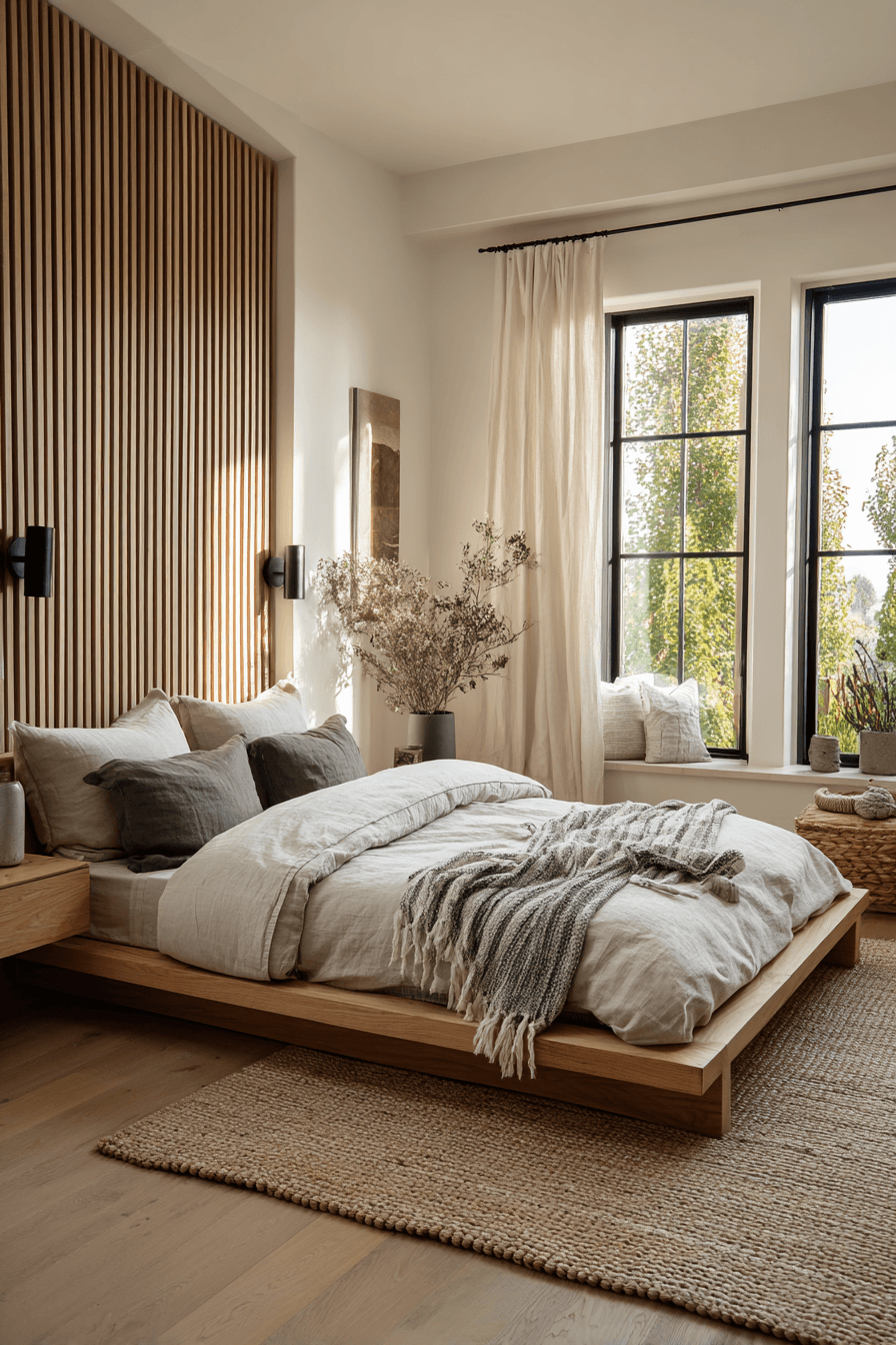 29 Warm Minimalist Bedrooms That Still Feel Like Home 2
