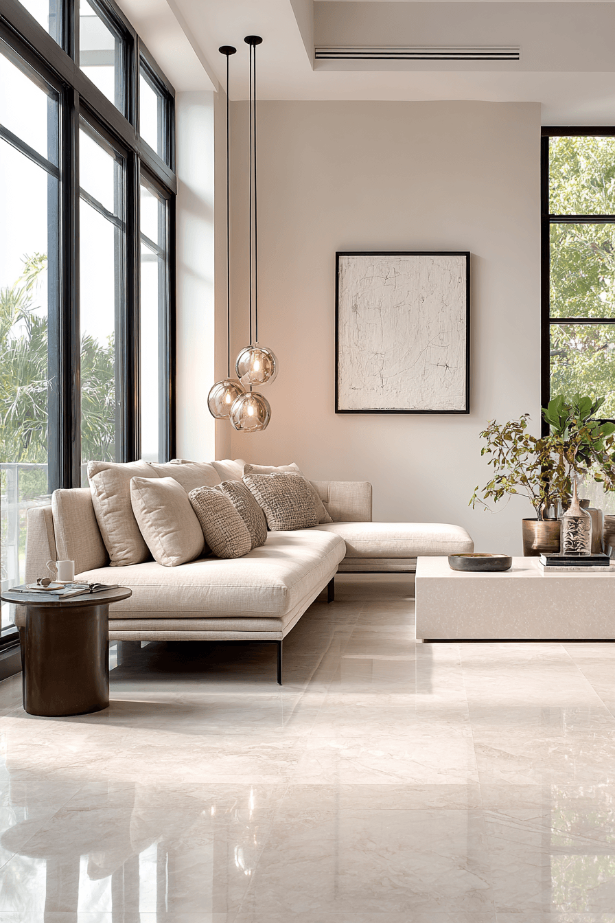 29 Warm Beige Living Rooms for Quiet Evenings 2