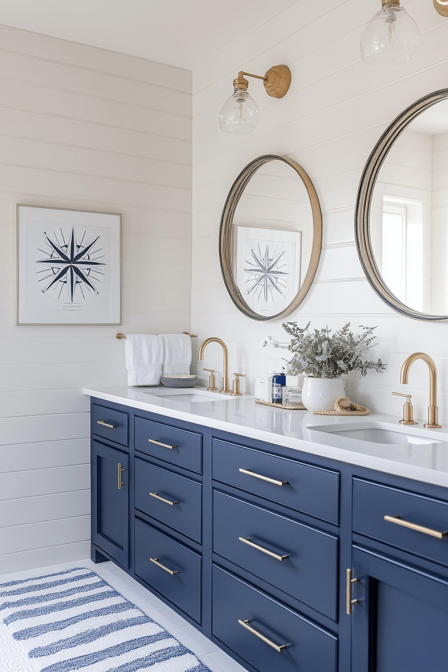 29 Ocean Themed Bathroom Ideas That Feel Like a Dip in the Sea 2