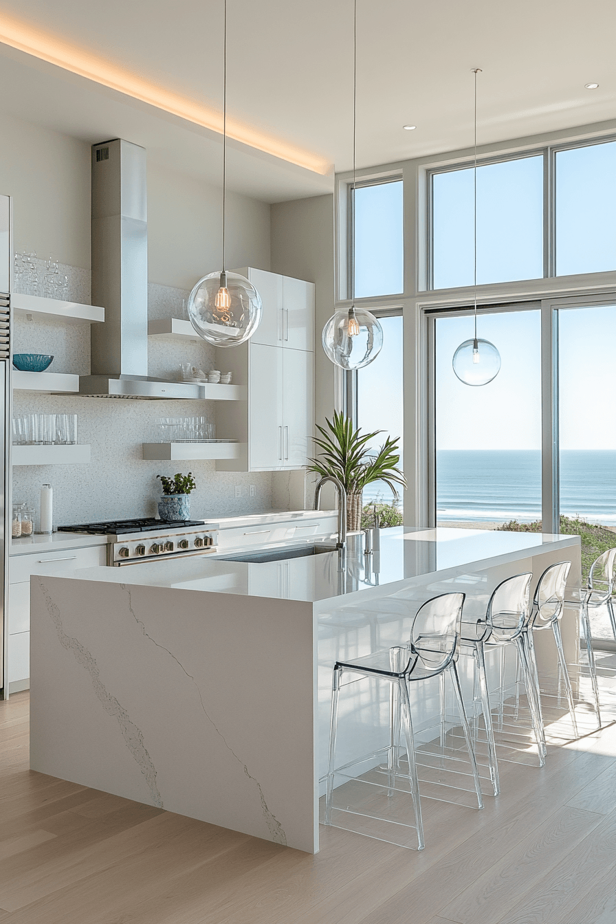29 Modern Coastal Kitchen Ideas That Look Clean Without Feeling Cold 2