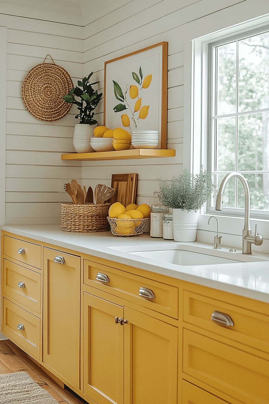 29 Lemon Themed Kitchen Ideas That Make Mornings Brighter 2