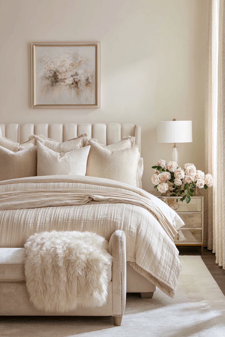 29 Warm Beige Bedrooms That Feel Like a Hug 20