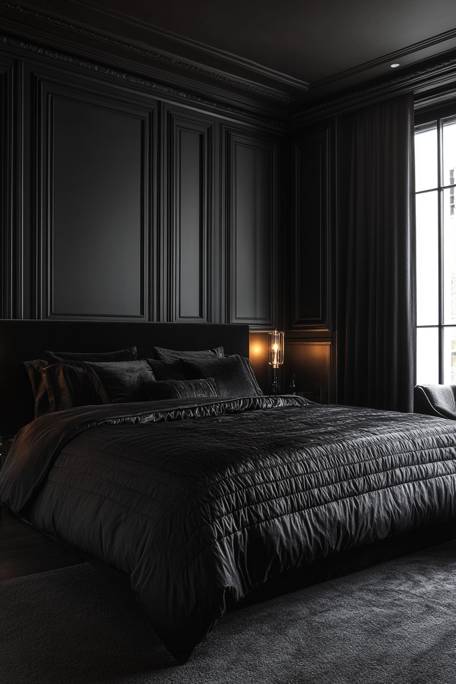 29 Black Themed Bedroom Ideas That Feel Cozy, Not Depressing 20