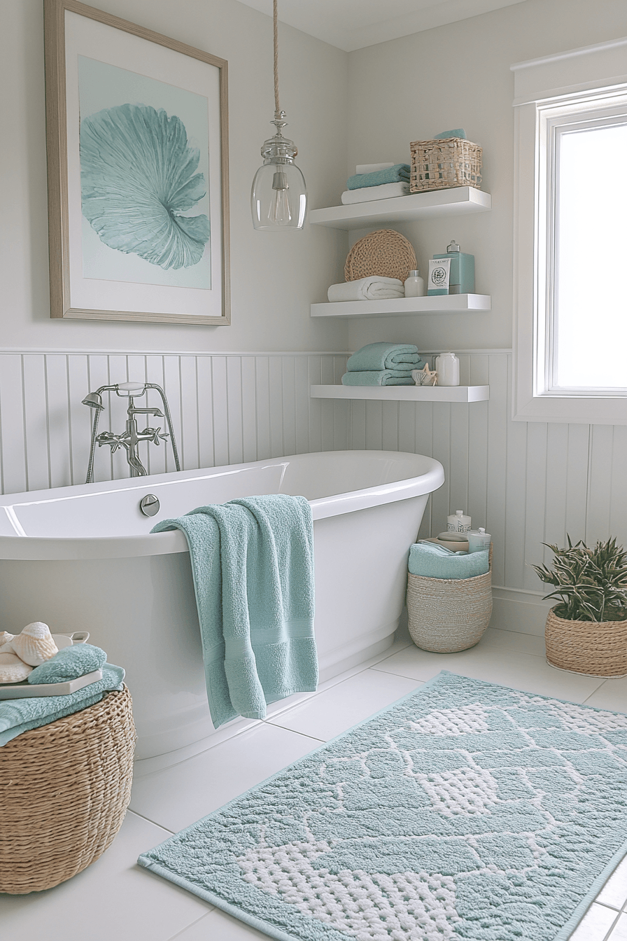 29 Modern Coastal Bathroom Ideas That Feel Like a Spa Without the Price 20