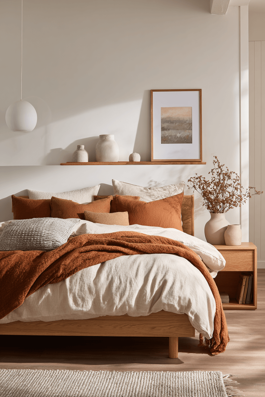 29 Warm Bedrooms That Feel Like Sunday Morning 20