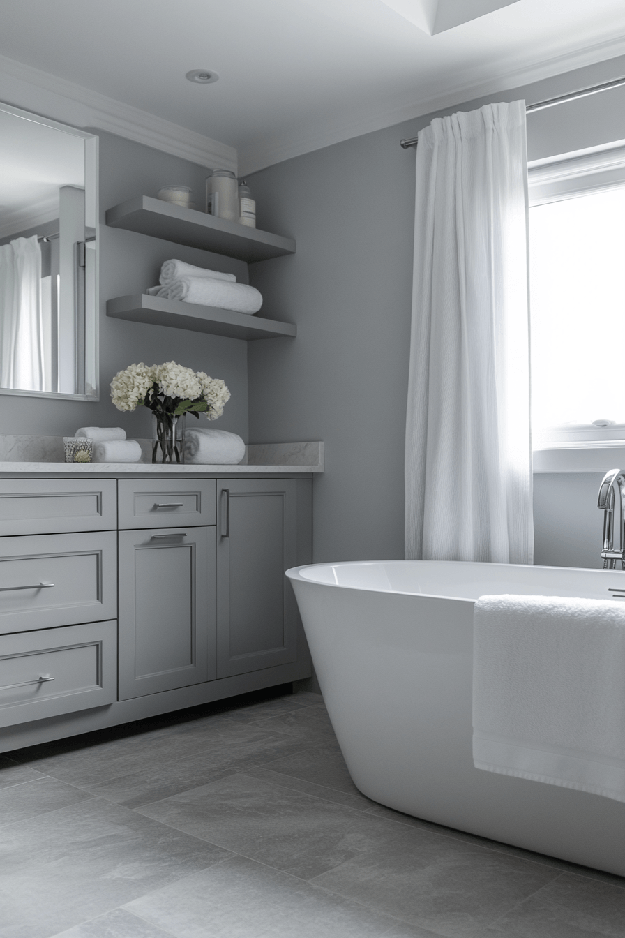 29 Grey Bathroom Ideas That Will Transform Your Space Into a Spa-Like Sanctuary 21