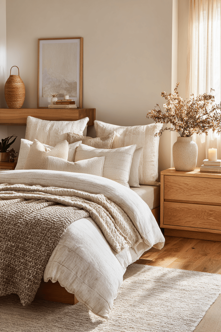 29 Warm Neutral Bedroom Ideas That Calm You Down 22