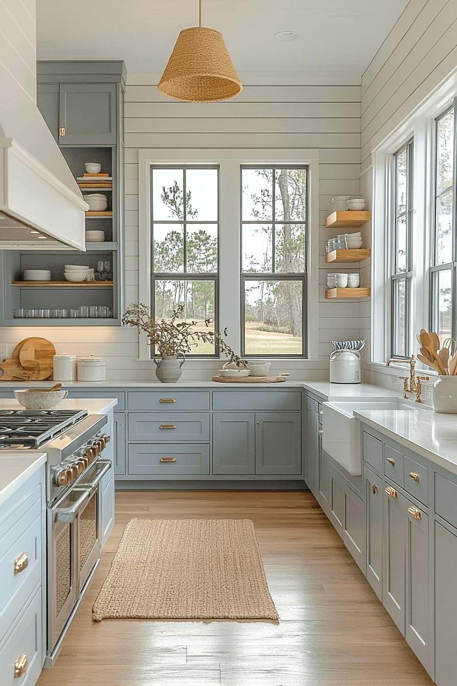 29 Modern Coastal Kitchen Ideas That Look Clean Without Feeling Cold 22