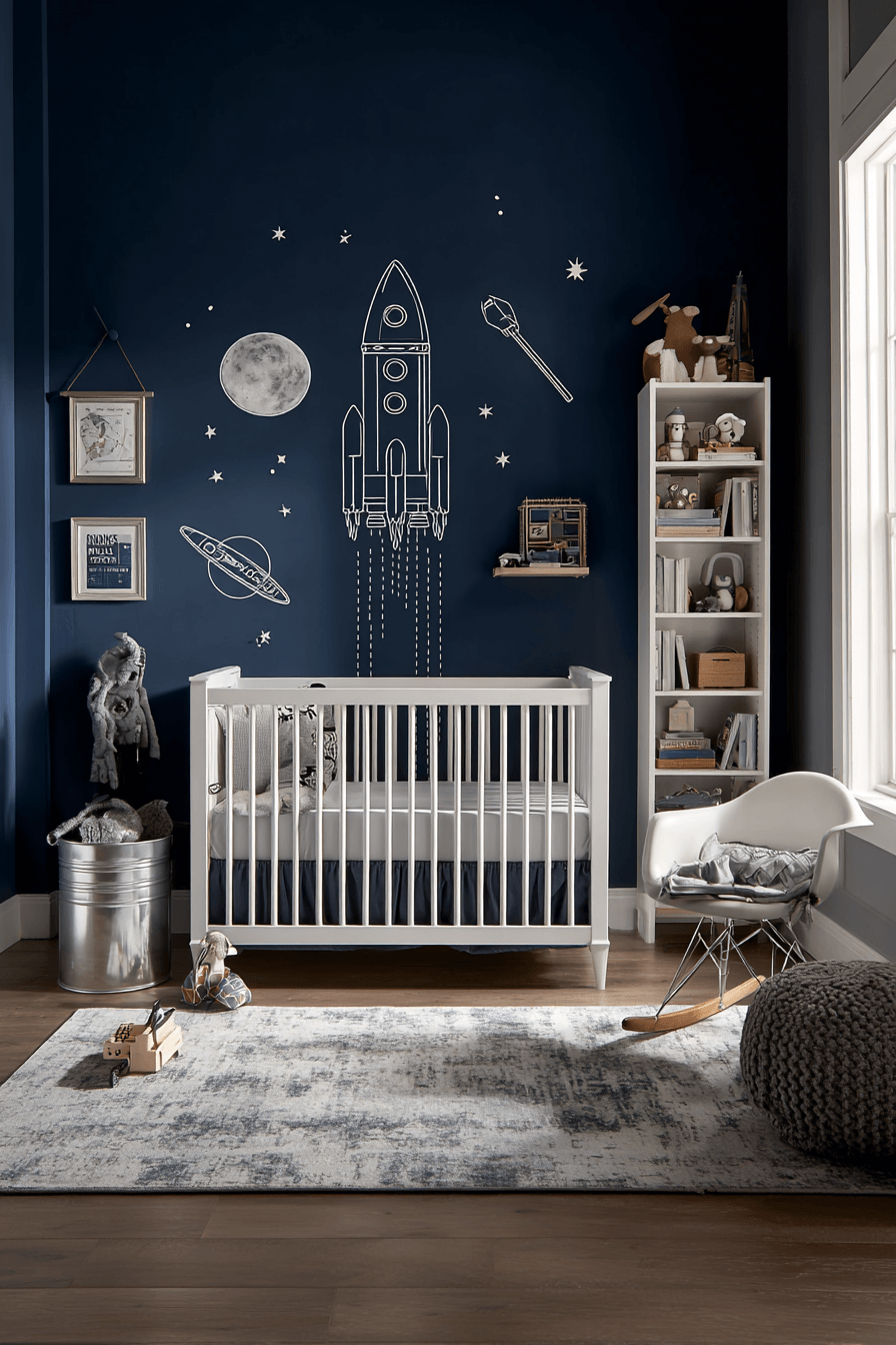 29 Space Themed Nursery Ideas for Little Astronauts in Training 22