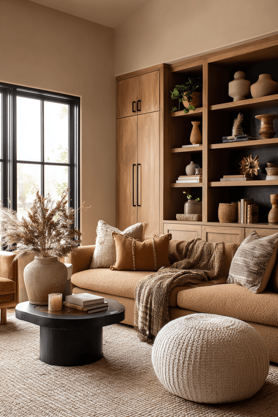29 Warm Rustic Living Rooms That Feel Like a Cabin 22