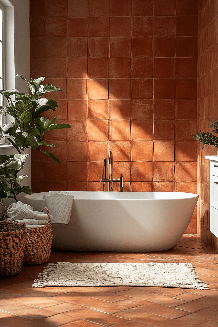 29 Terracotta Bathroom Ideas That Warm Up Your Space With Earthy Elegance 22