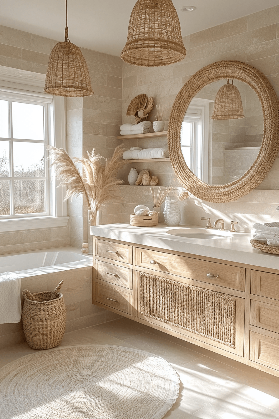 29 Ocean Themed Bathroom Ideas That Feel Like a Dip in the Sea 22