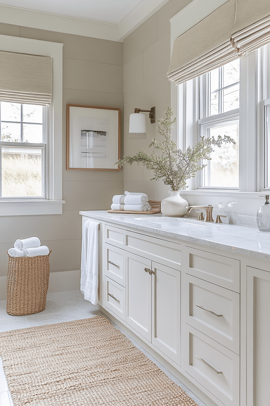 29 Beachy Bathroom Ideas That Feel Like a Morning at the Shore 23 Beachy Bathroom