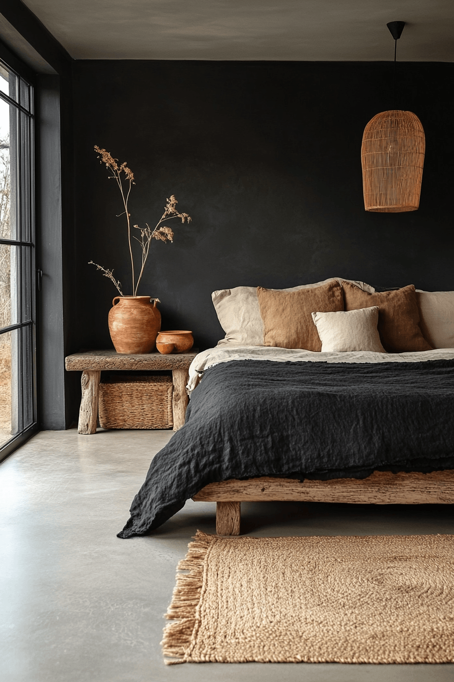 29 Black Themed Bedroom Ideas That Feel Cozy, Not Depressing 23