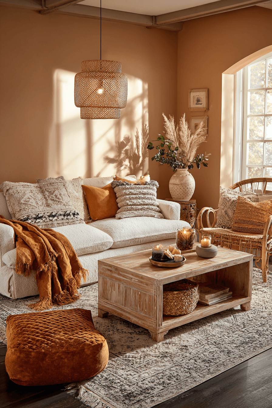 29 Warm Boho Living Rooms With Real Character 23