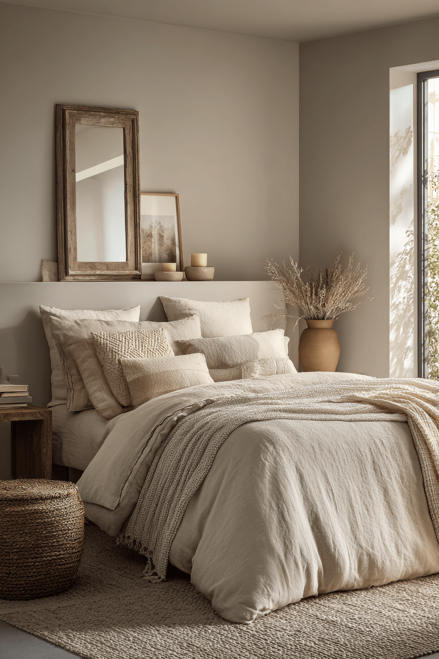 29 Warm Beige Bedrooms That Feel Like a Hug 23