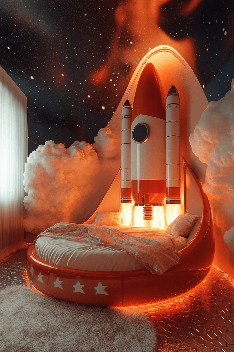 29 Space Themed Bedroom Ideas for Kids Who Want to Sleep on the Moon 23