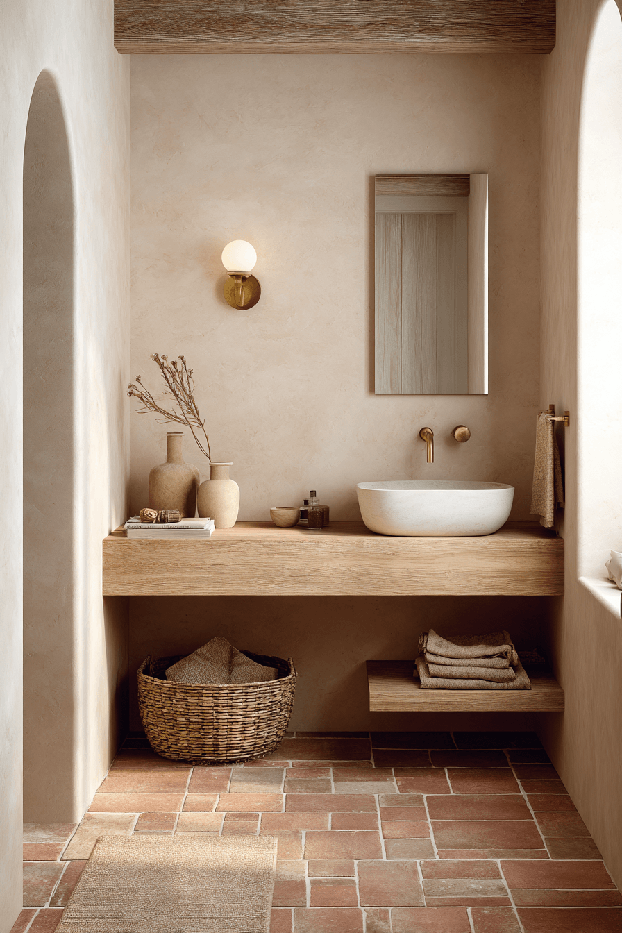 29 Terracotta Bathroom Ideas That Warm Up Your Space With Earthy Elegance 23