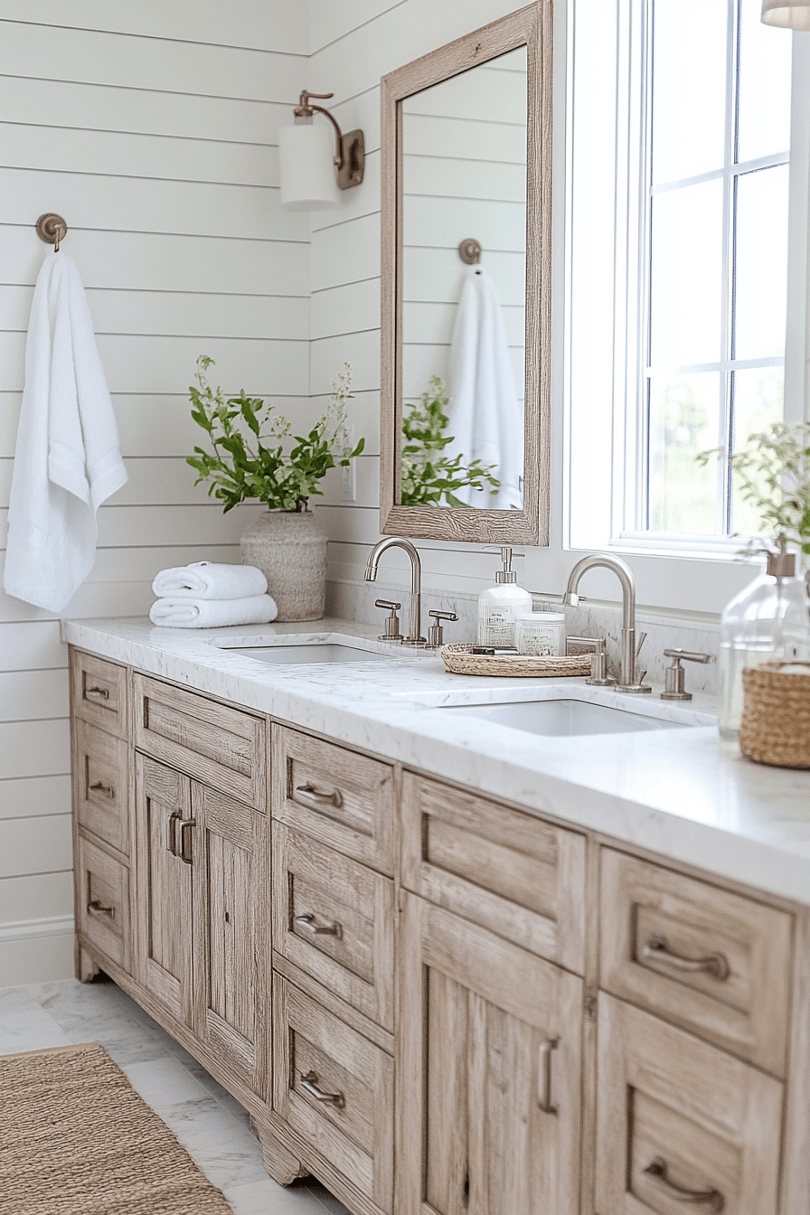 29 Coastal Bathroom Ideas That Bring Beach House Bliss to Your Home 23