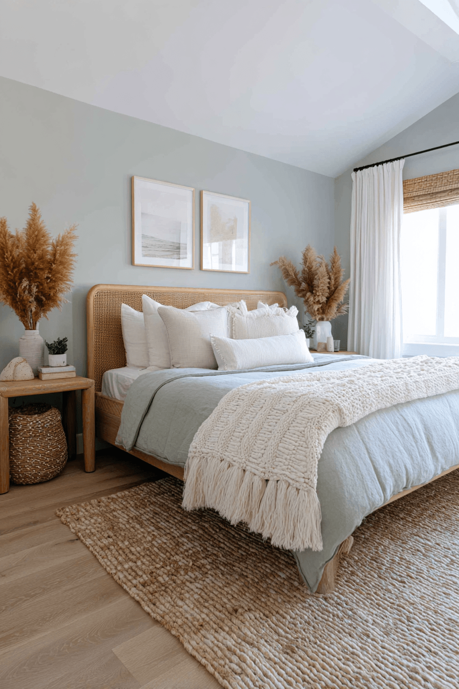 29 Modern Coastal Bedroom Ideas for Sleeping with the Windows Open 23