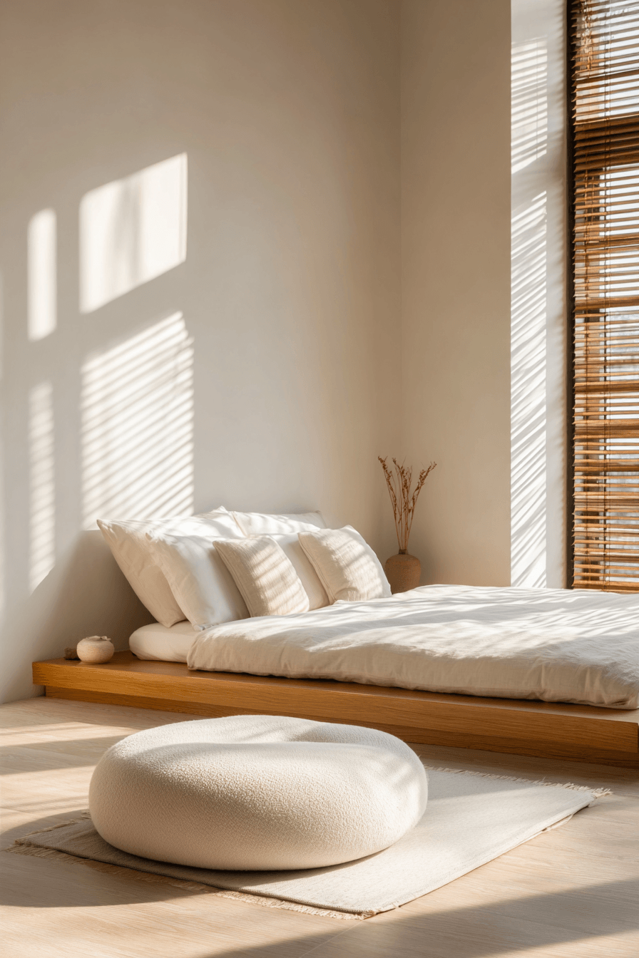 29 Warm Minimalist Bedrooms That Still Feel Like Home 23