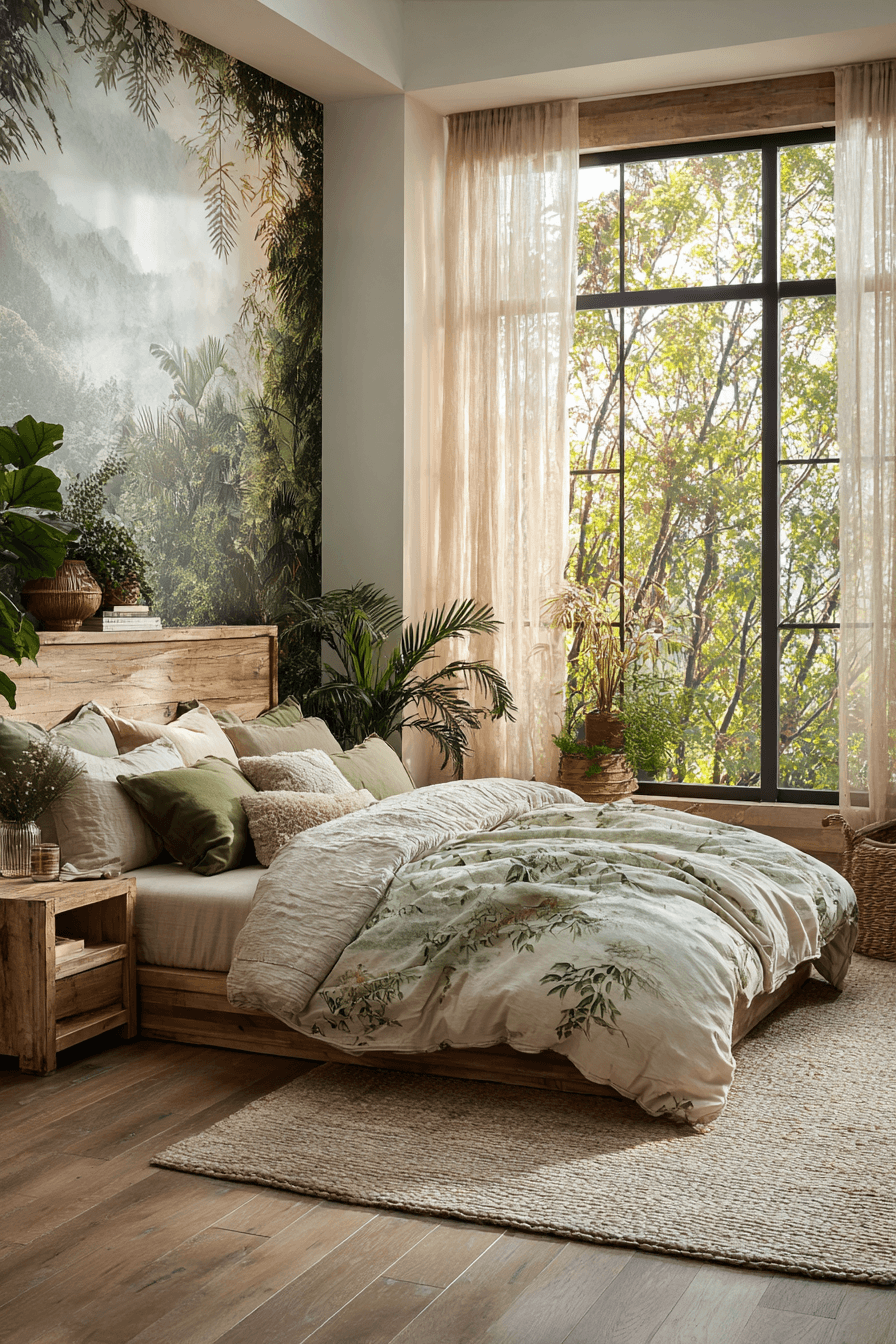 29 Forest Themed Bedroom Ideas That Bring the Outside In 24