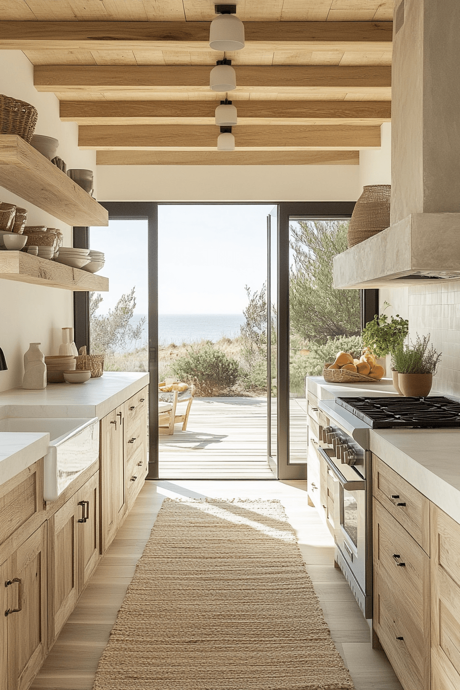 29 Modern Coastal Kitchen Ideas That Look Clean Without Feeling Cold 24