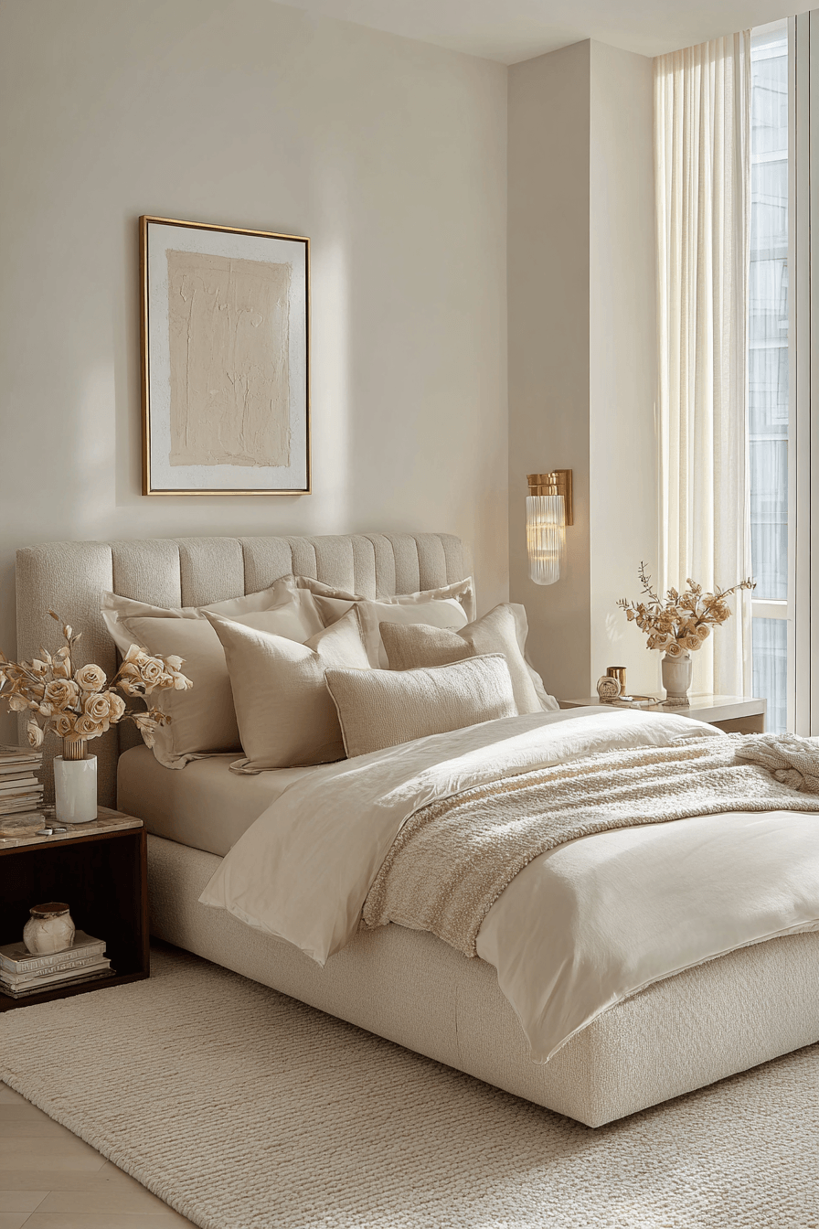29 Warm Beige Bedrooms That Feel Like a Hug 24