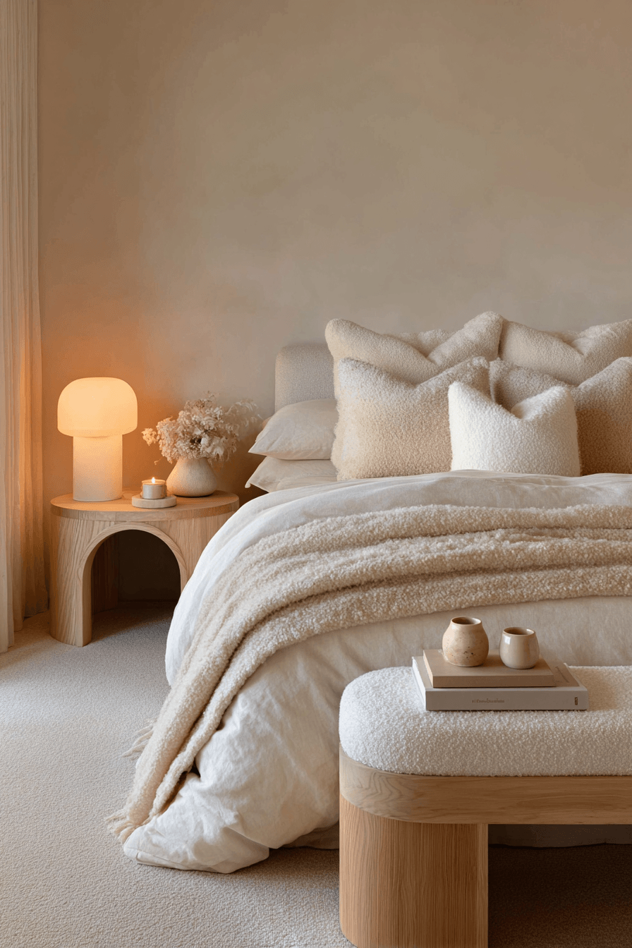29 Warm Minimalist Bedrooms That Still Feel Like Home 25
