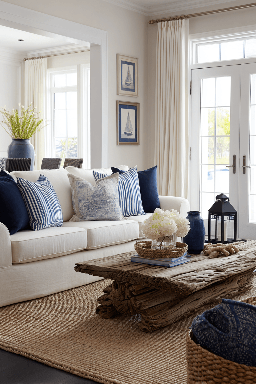 29 Beachy Living Rooms Made for Lazy Afternoons 25