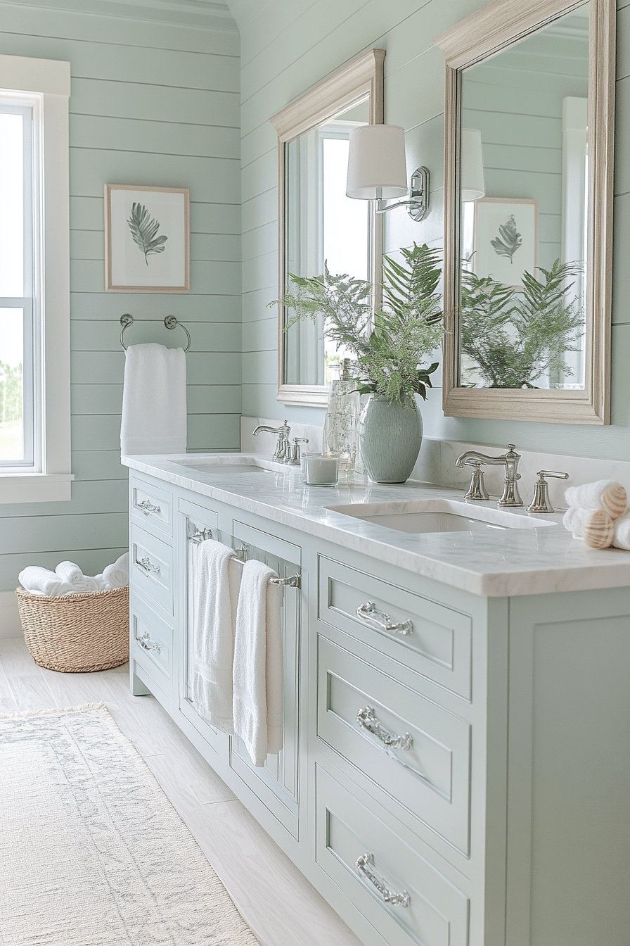 29 Modern Coastal Bathroom Ideas That Feel Like a Spa Without the Price 25