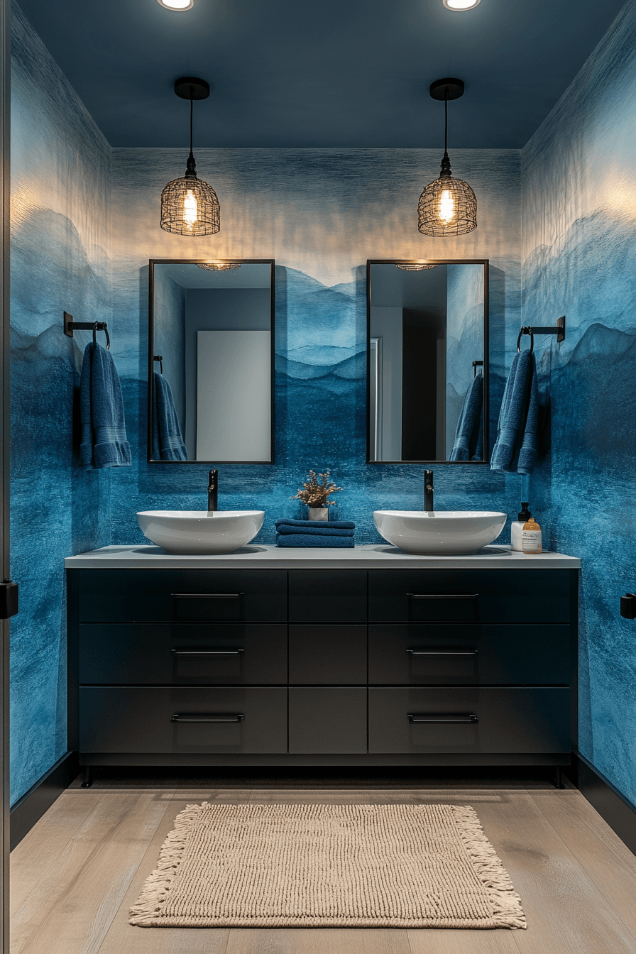 29 Ocean Themed Bathroom Ideas That Feel Like a Dip in the Sea 25