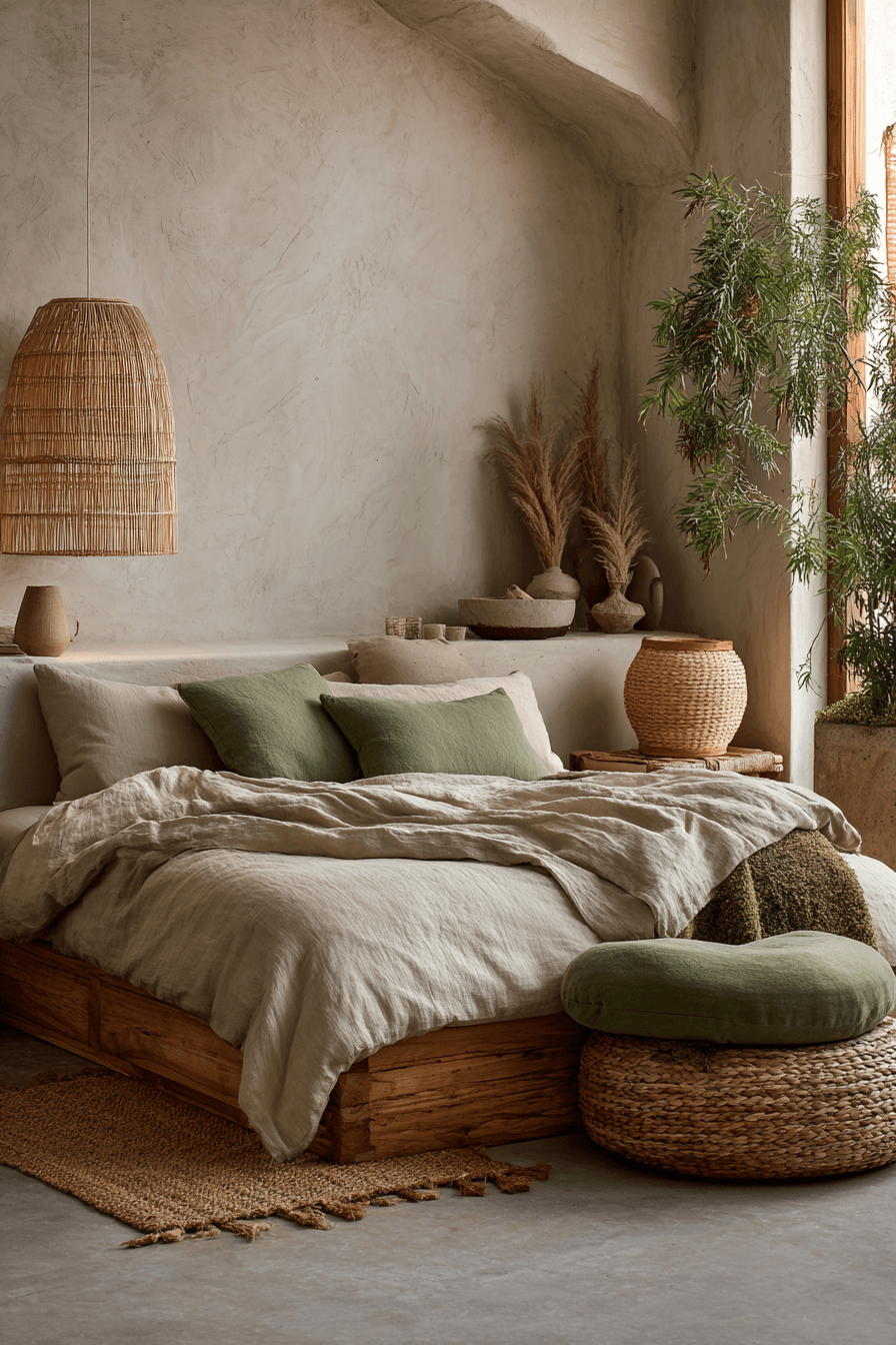 29 Warm Minimalist Bedrooms That Still Feel Like Home 26