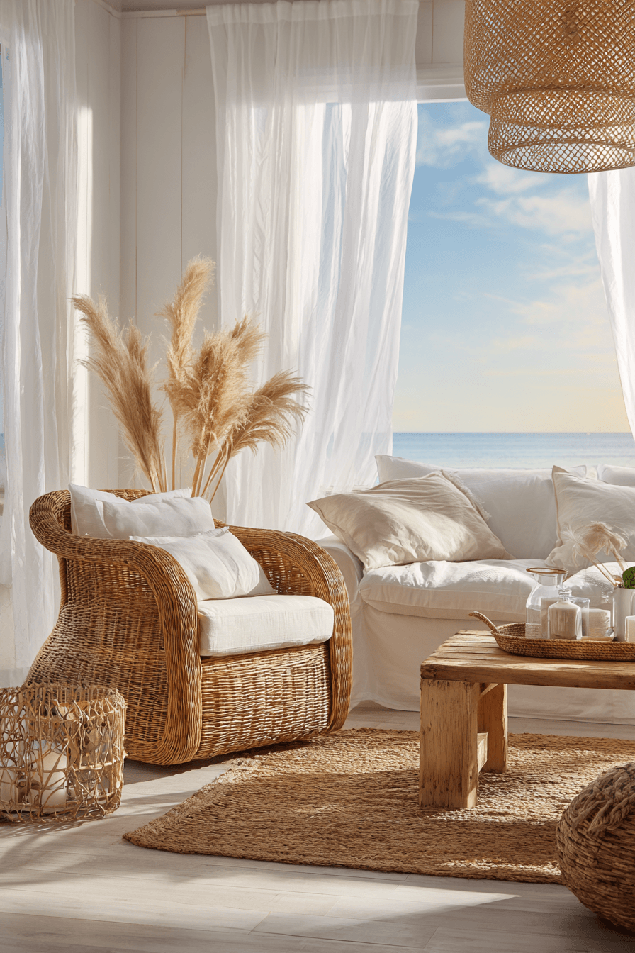 29 Beachy Living Rooms Made for Lazy Afternoons 26