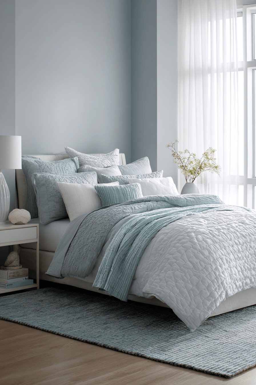 29 Modern Coastal Bedroom Ideas for Sleeping with the Windows Open 26