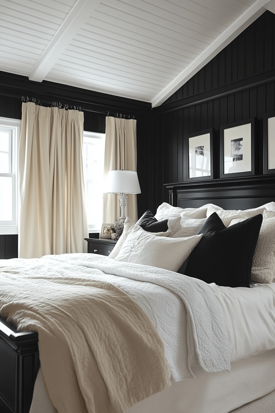 29 Black Themed Bedroom Ideas That Feel Cozy, Not Depressing 27